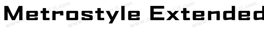 Metrostyle Extended Bold字体转换